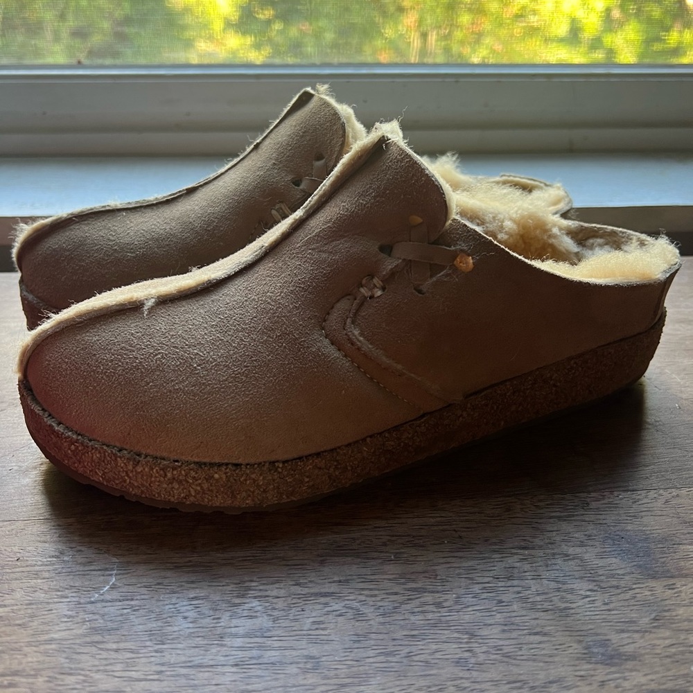 Haflinger Saskatchewan Fur Autumn/Winter Clog Slippers 39 ❄️ Birkenstock-like - Picture 3 of 4